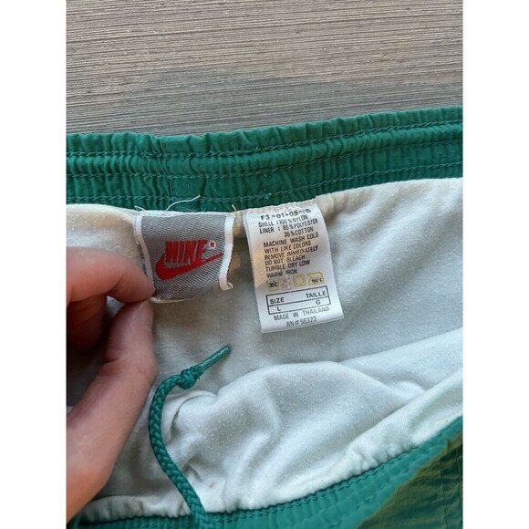 Vintage Men’s Nike Swim Athleisure Shorts 80’s 90’s Teal Lined L - Picture 3 of 7